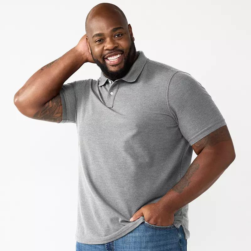 Big & Tall Sonoma Goods For Life® Short Sleeve Pique Polo, Men's,  Product Image