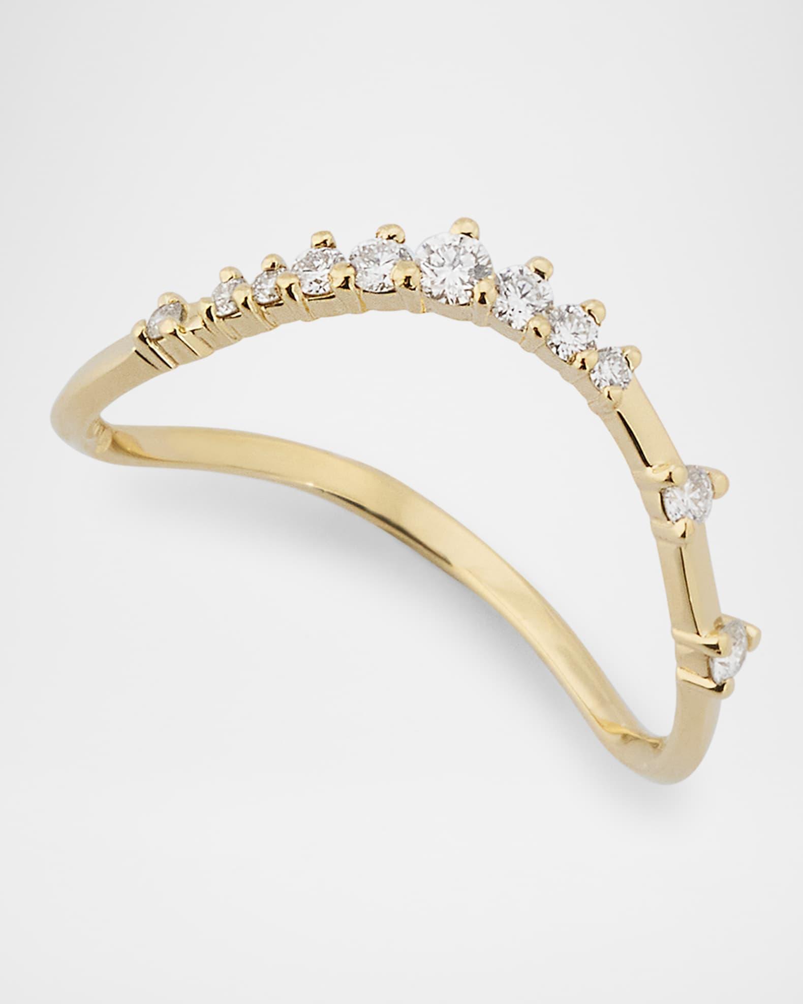 Curved Solo Diamond Constellation Ring Product Image