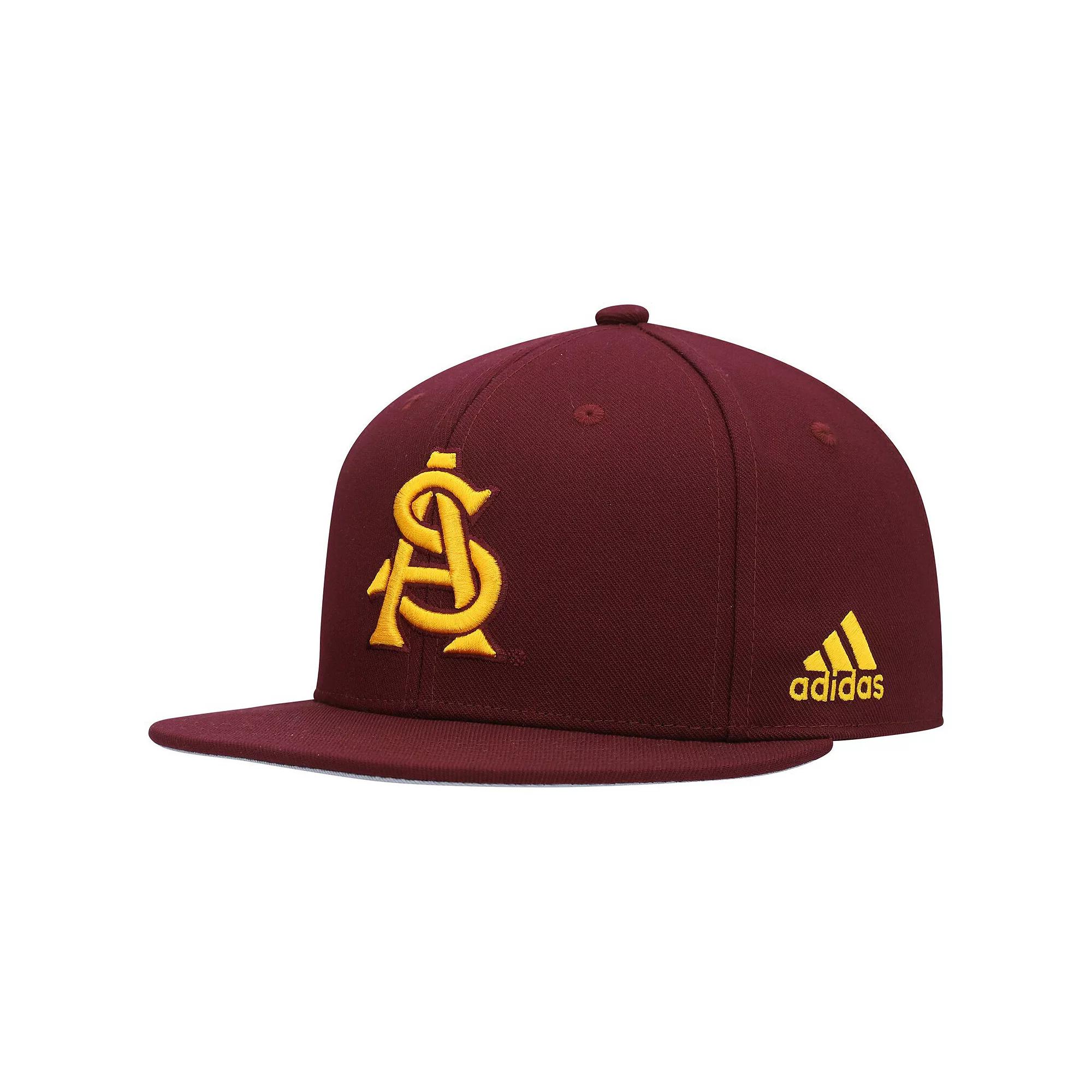 Men's adidas Maroon Arizona State Sun Devils On-Field Baseball Fitted Hat, Size: 7 5/8, Red Product Image