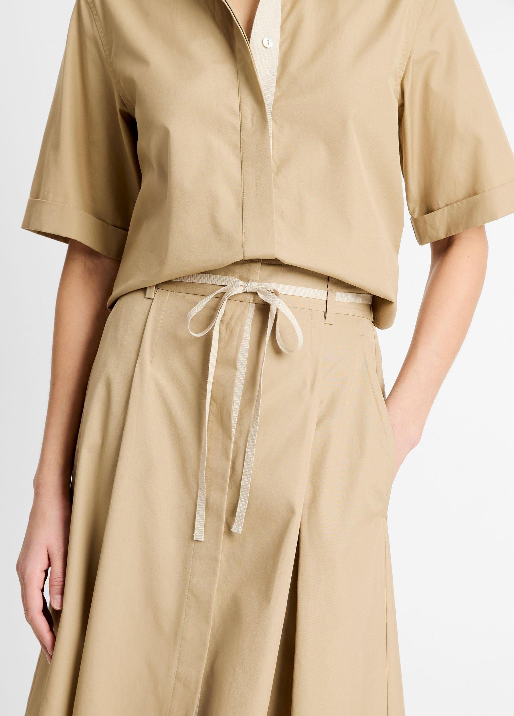 Canvas Tape Cotton Skirt Product Image