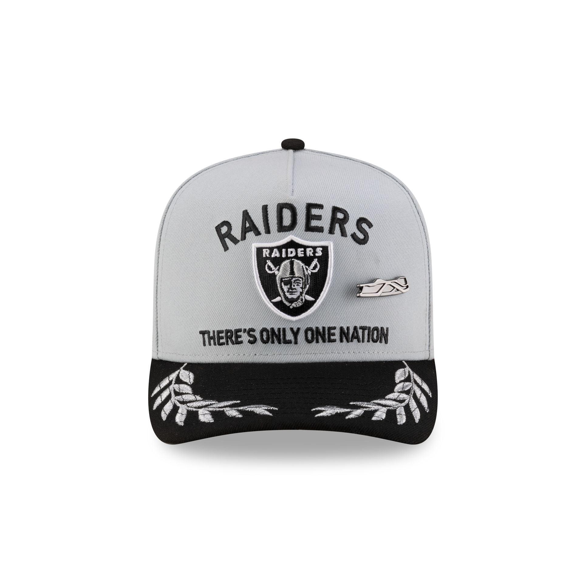Las Vegas Raiders 2025 Draft Chrome White 59FIFTY A-Frame Fitted Hat Male Product Image