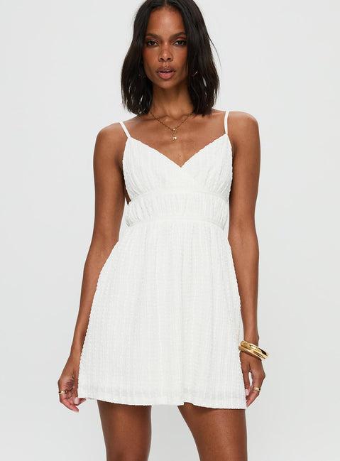 All Too Well Mini Dress White Product Image