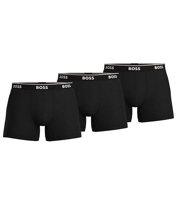 Hugo Boss Solid Regular Boxer Briefs 3-Pack Product Image