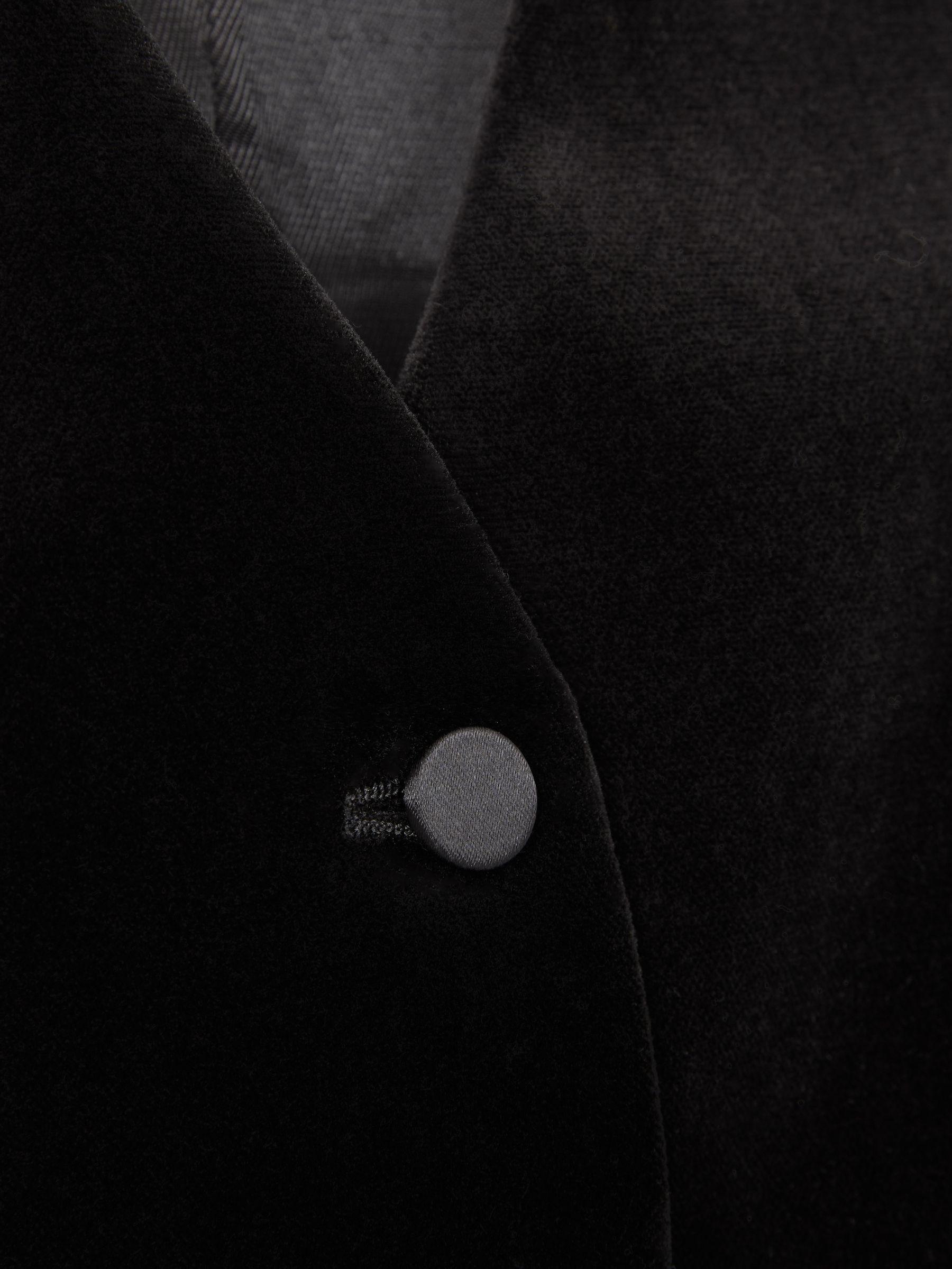 Parisa Black Velvet Single Breasted Suit Waistcoat Product Image