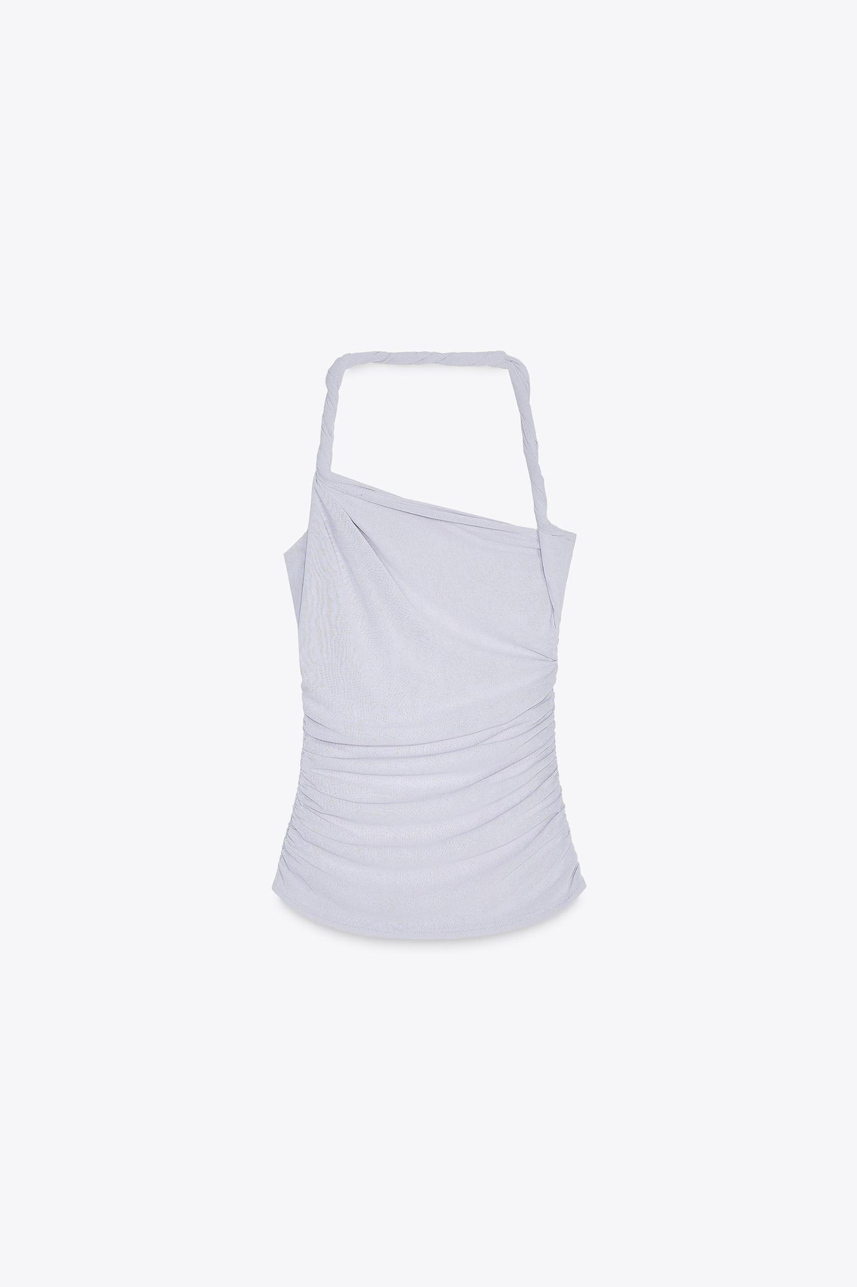 ASYMMETRIC HALTER TOP Product Image