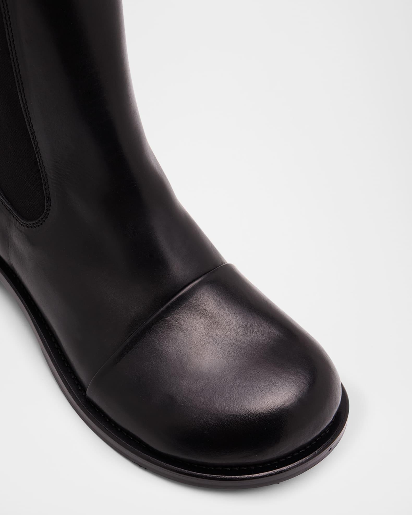 Men's Leather Cap-Toe Chelsea Boots Product Image