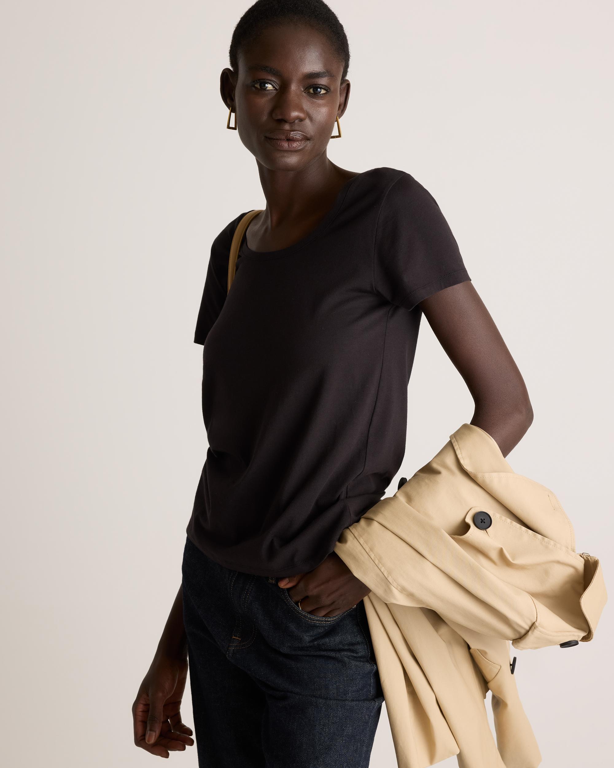 Quince | Women's Cotton Modal Crew Neck T-Shirt Cotton/Modal Product Image