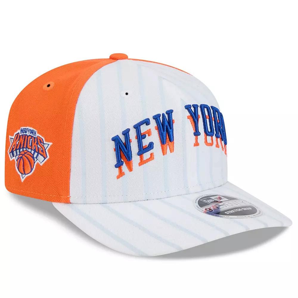 Men's New Era  White New York Knicks 2024/25 City Edition 9SEVENTY Stretch-Snap Hat Product Image