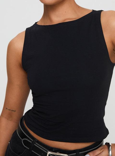 Bleeker High Neck Top Black Product Image