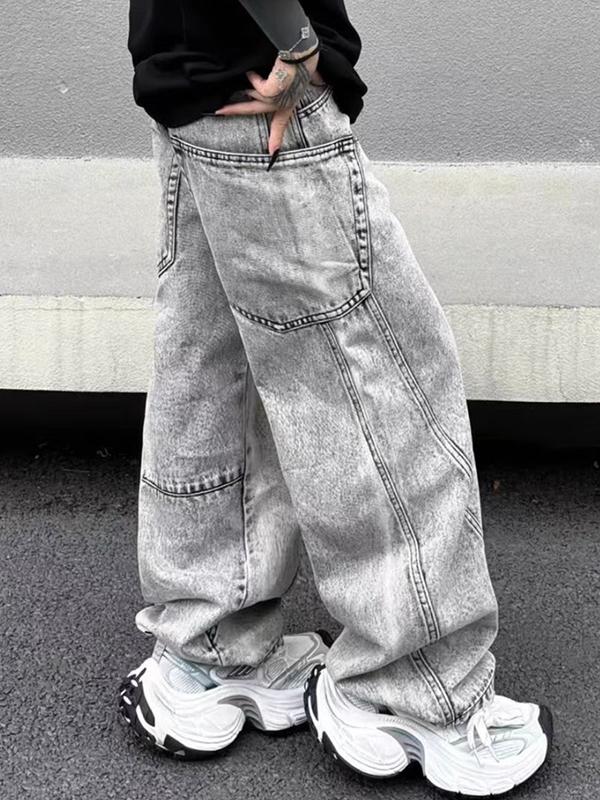 Men's Street Loose Jeans Product Image