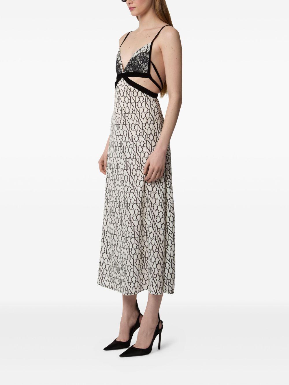 lace-insert midi dress Product Image