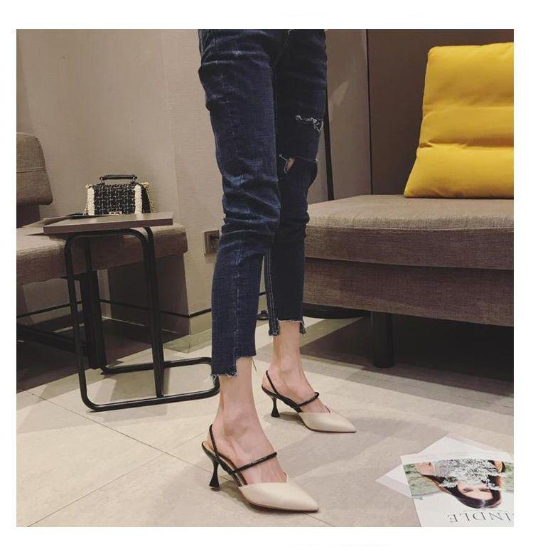 Pointy Toe Kitten Heel Sandals Product Image