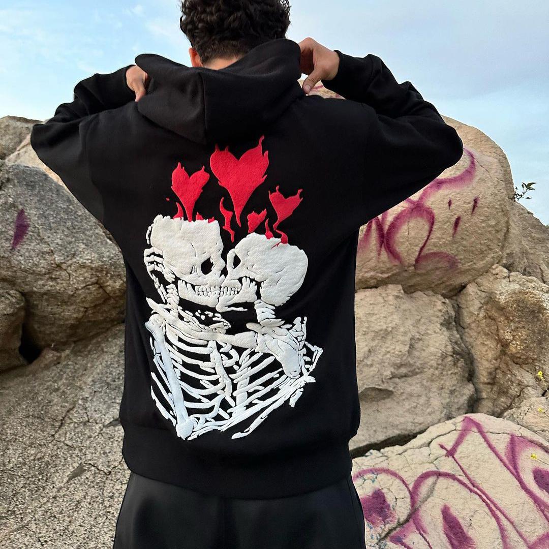 Til Death Do Us Part Graphic Puff Print Hoodie Product Image