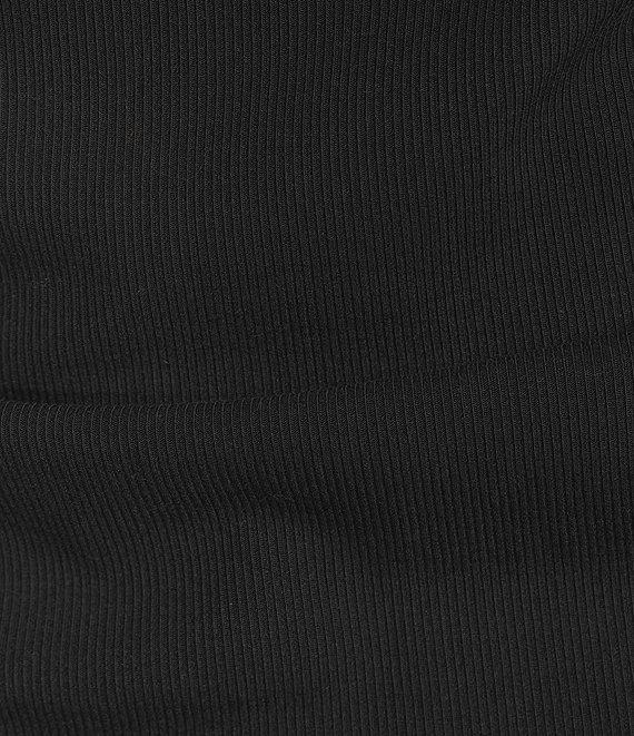 Spanx Ribbed Knit Off-The-Shoulder Ruched Top Product Image