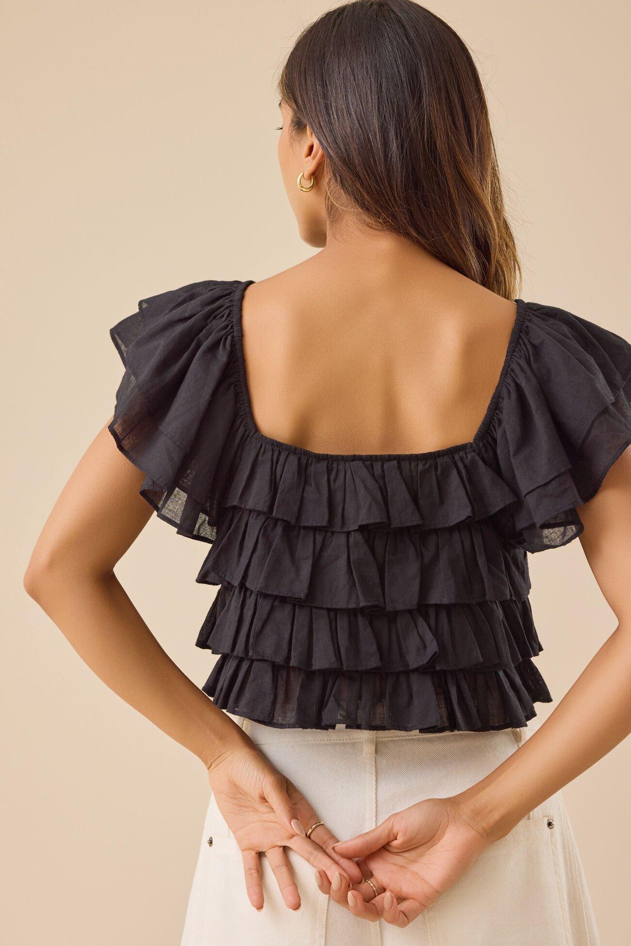 Simone Ruffle Top Product Image