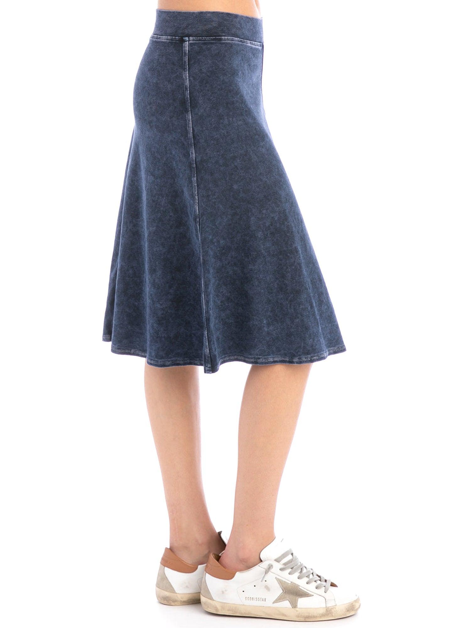 Hard Tail Flat Waist Knee Skirt B-145 Product Image