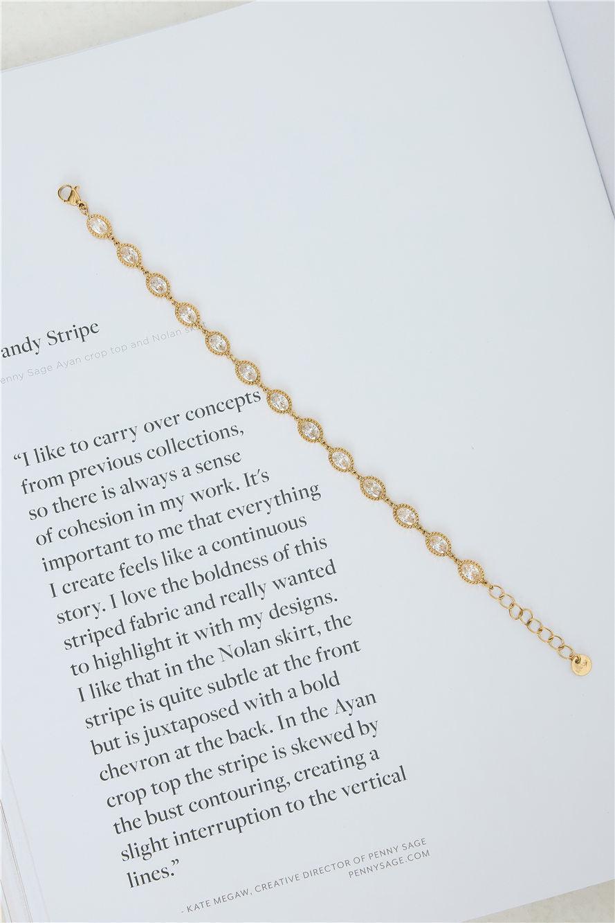 Ballroom Diamonds Bracelet Gold Product Image