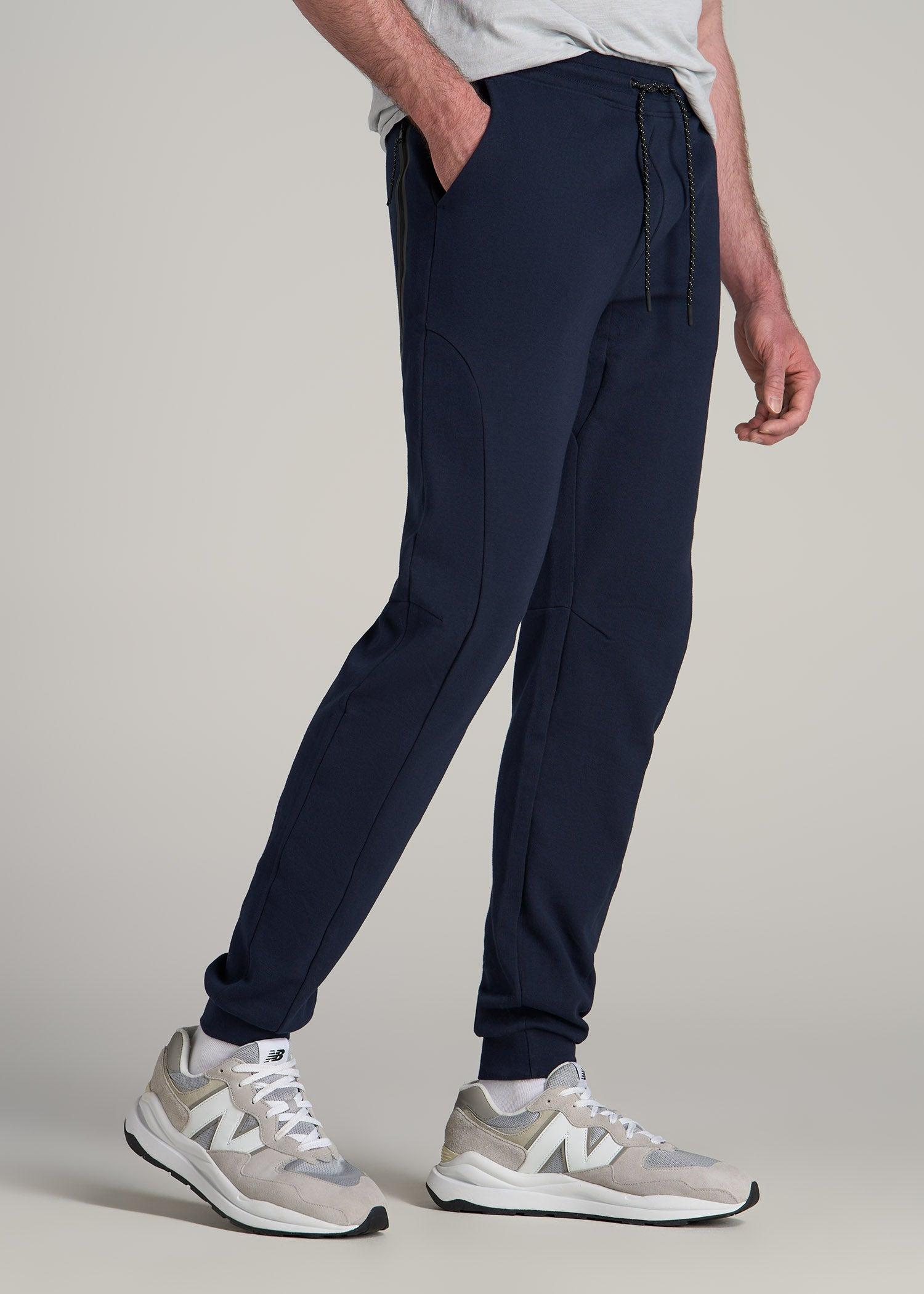 Tech Motion Fleece Joggers for Tall Men in Evening Blue Male Product Image