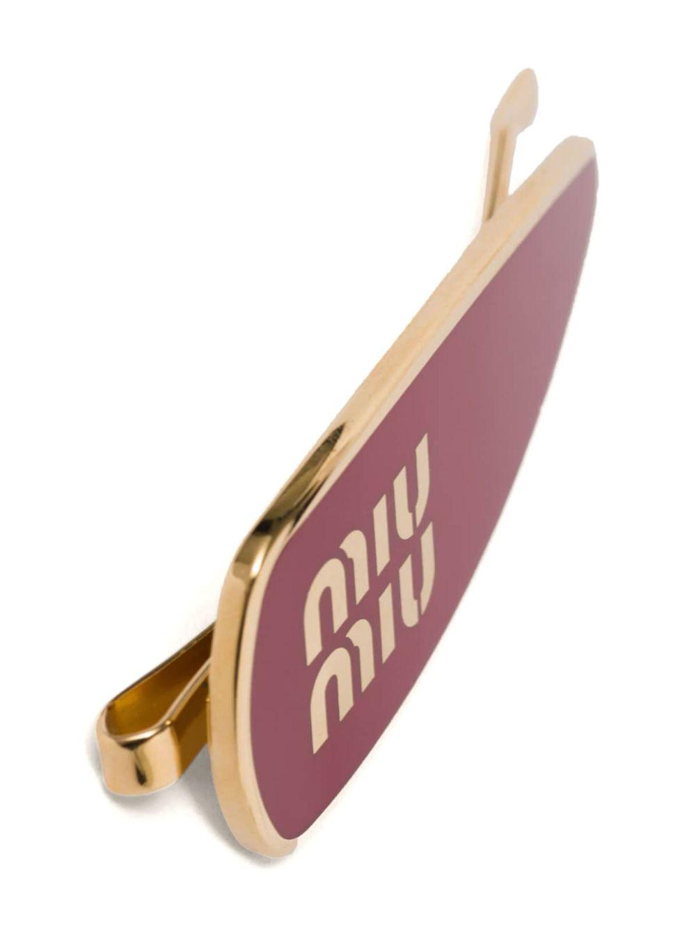 engraved-logo enamel hair clip Product Image