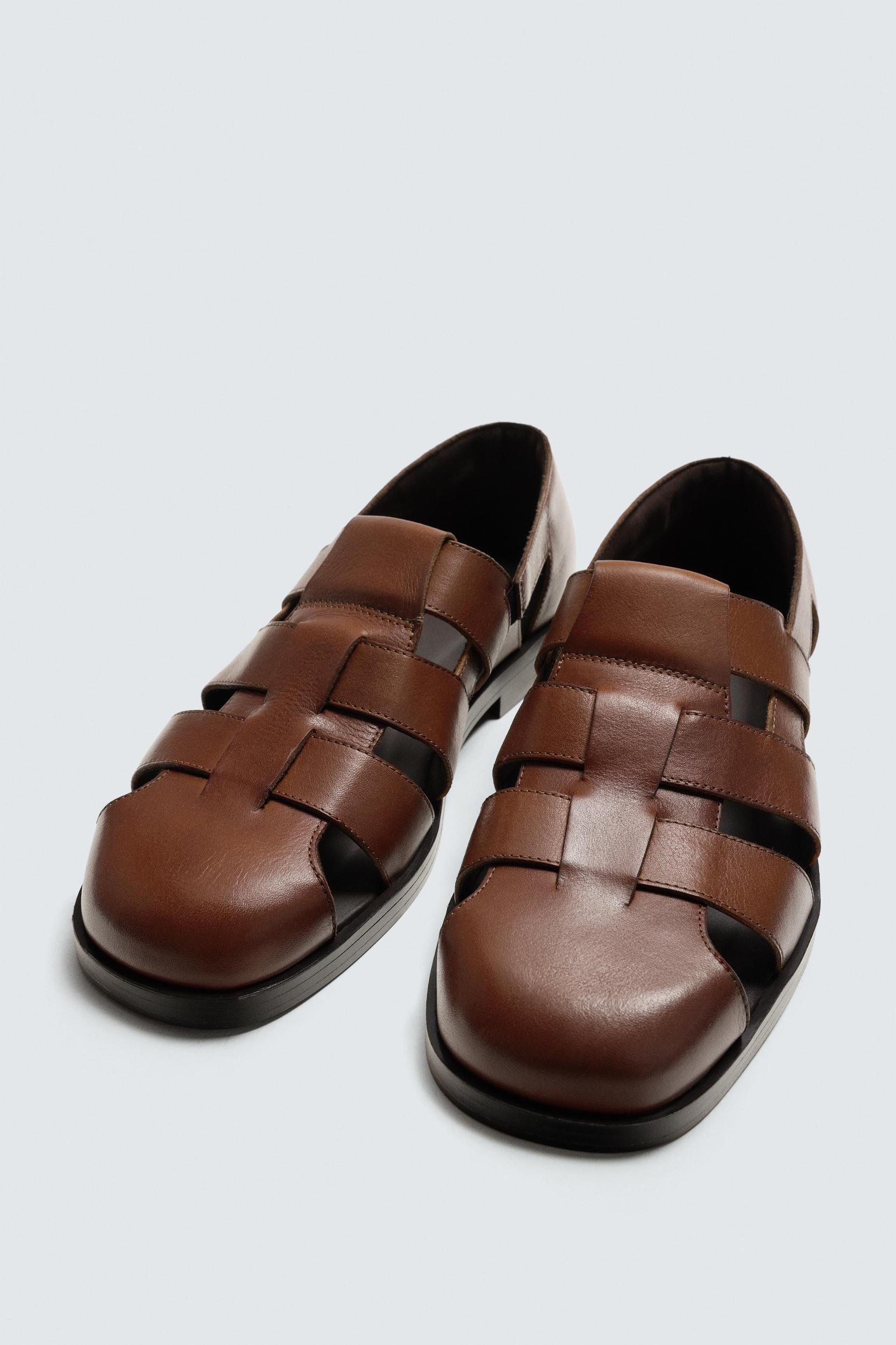 LIMITED EDITION LEATHER FISHERMAN SANDALS Product Image