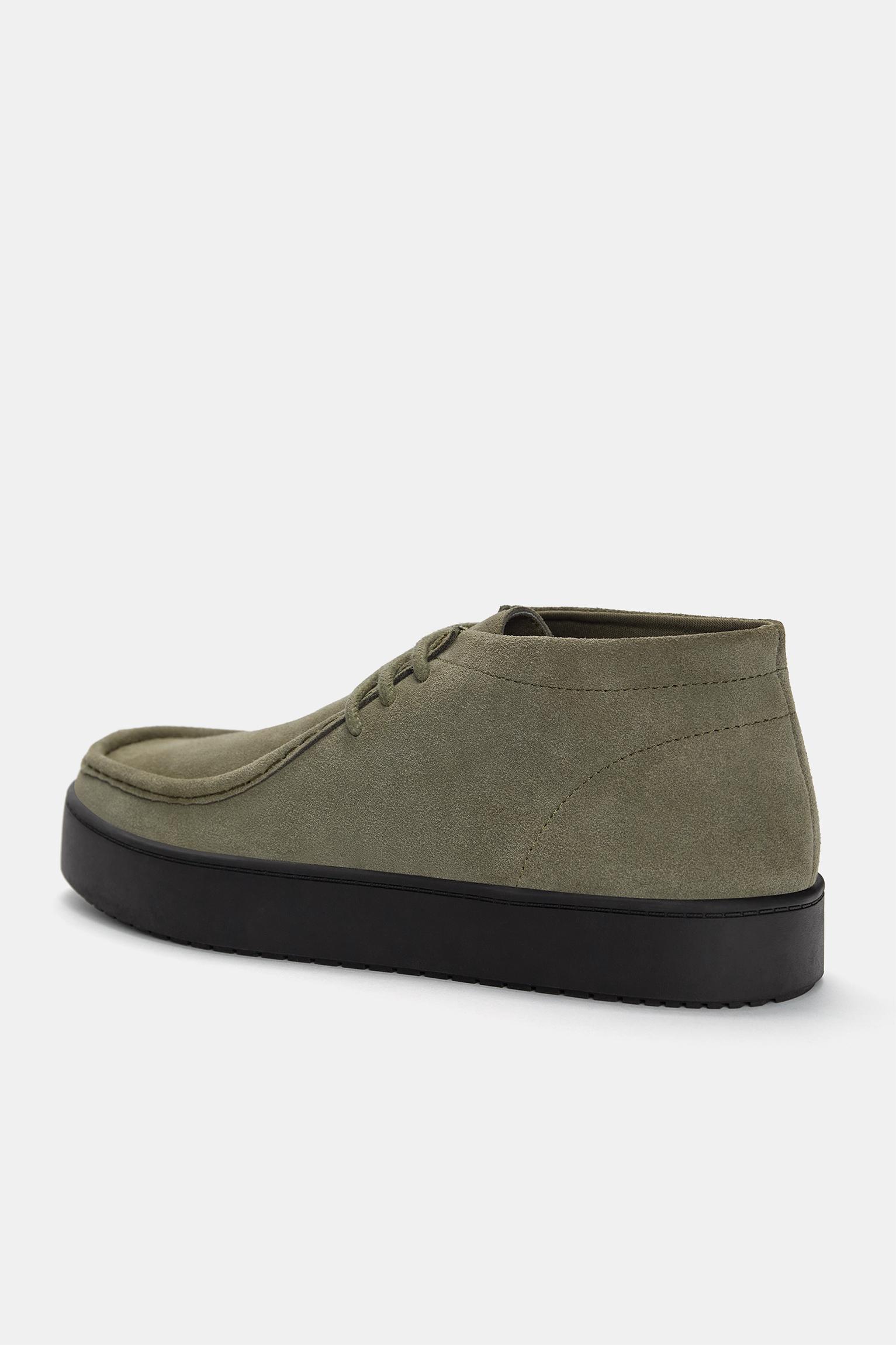 Leather high-top shoes Product Image