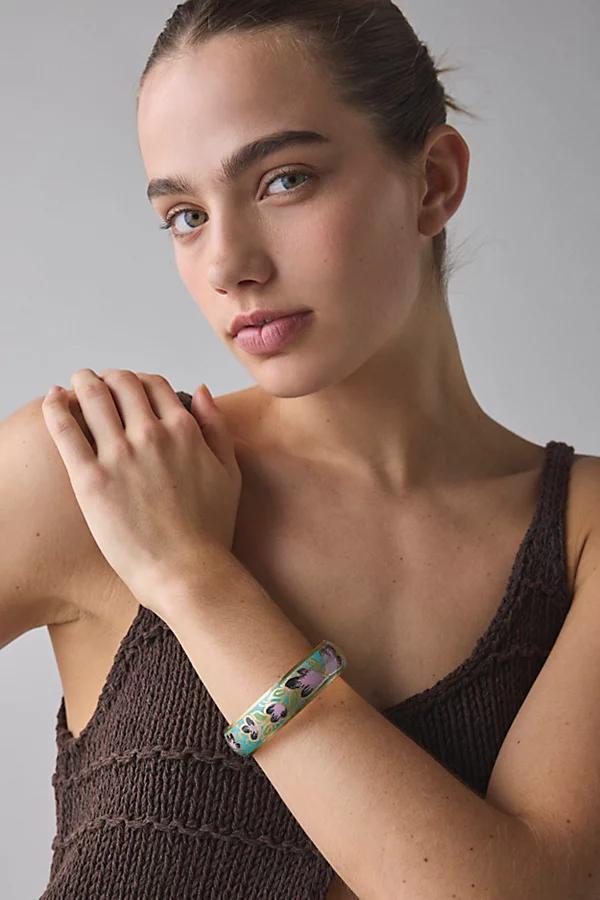 Floral Enamel Bangle Bracelet Womens at Urban Outfitters Product Image