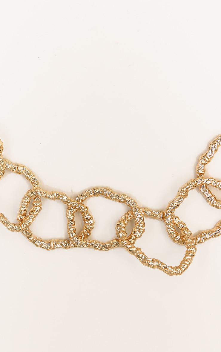 Gold Texture Hoop Chain Belt Product Image