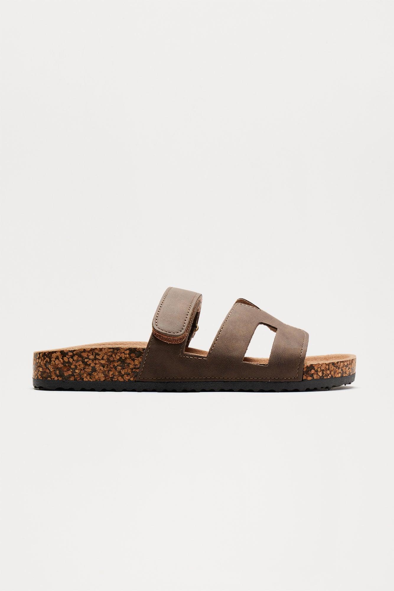 Kindra Cork Sandals - Mocha Product Image