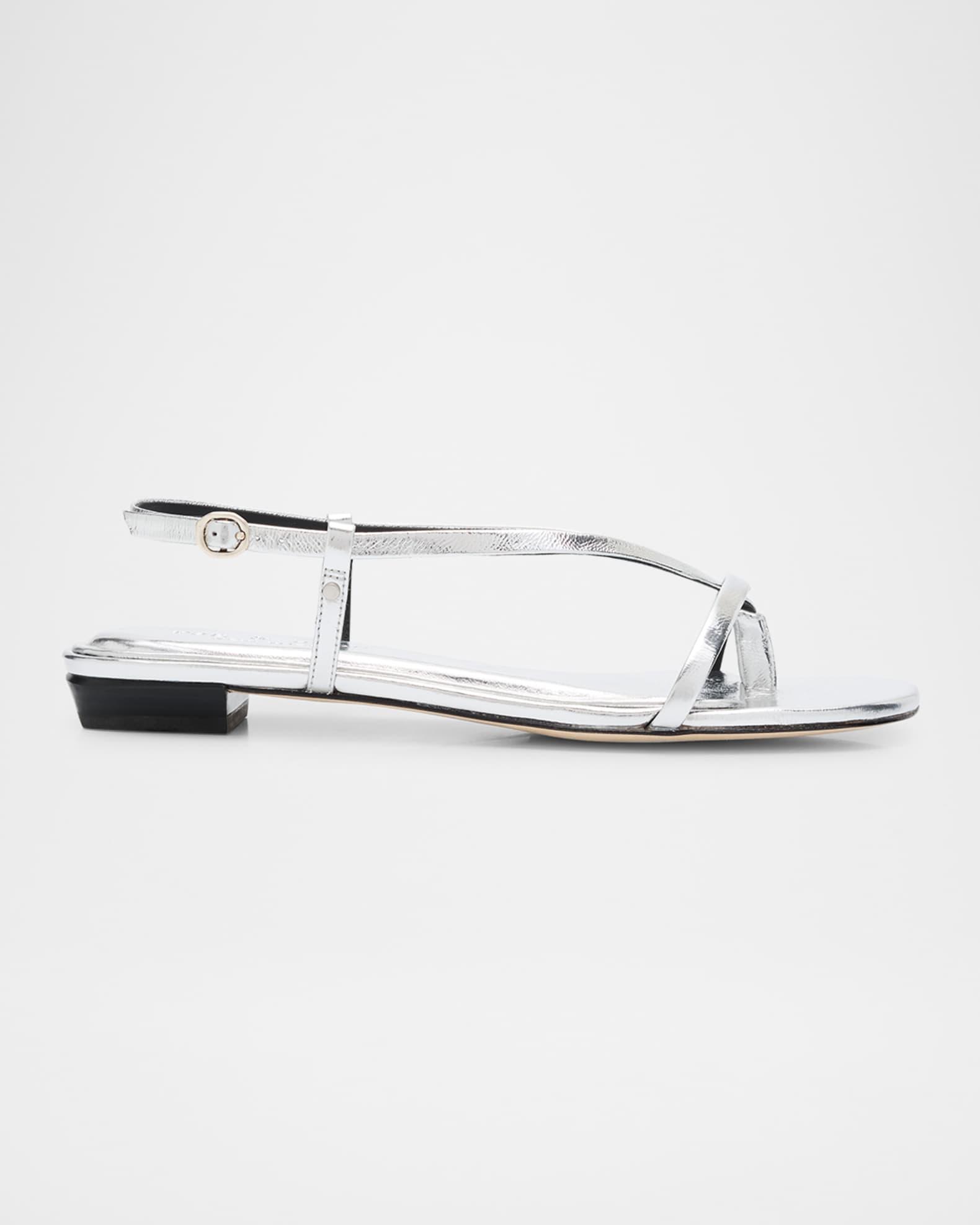 Giselle Leather Thong Slingback Sandals Product Image