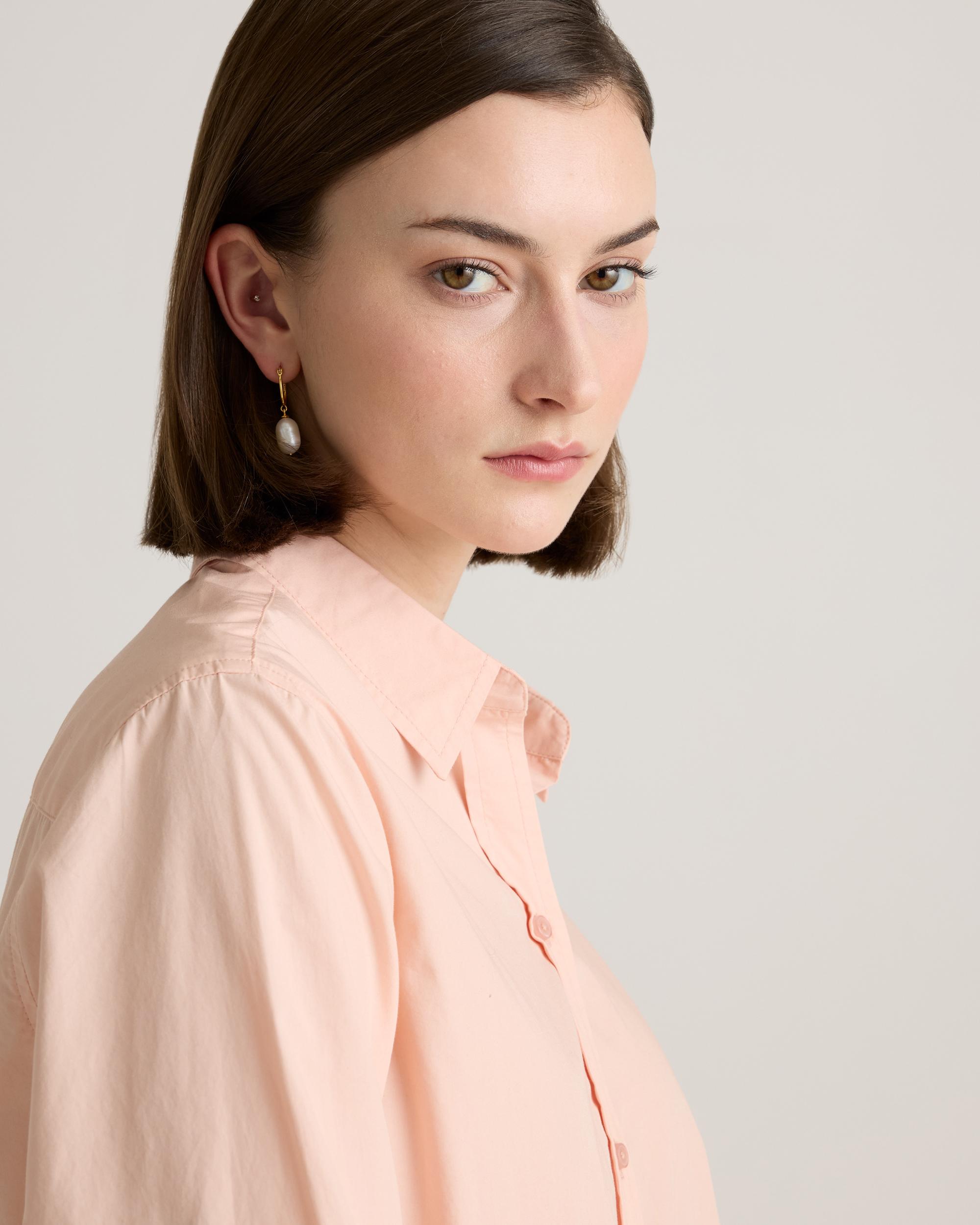 Quince | Women's Poplin Long Sleeve Shirt Organic Cotton Product Image