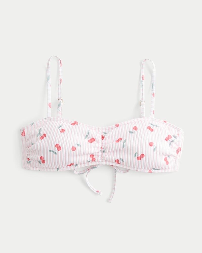 Ribbed Scoop Bikini Top Product Image