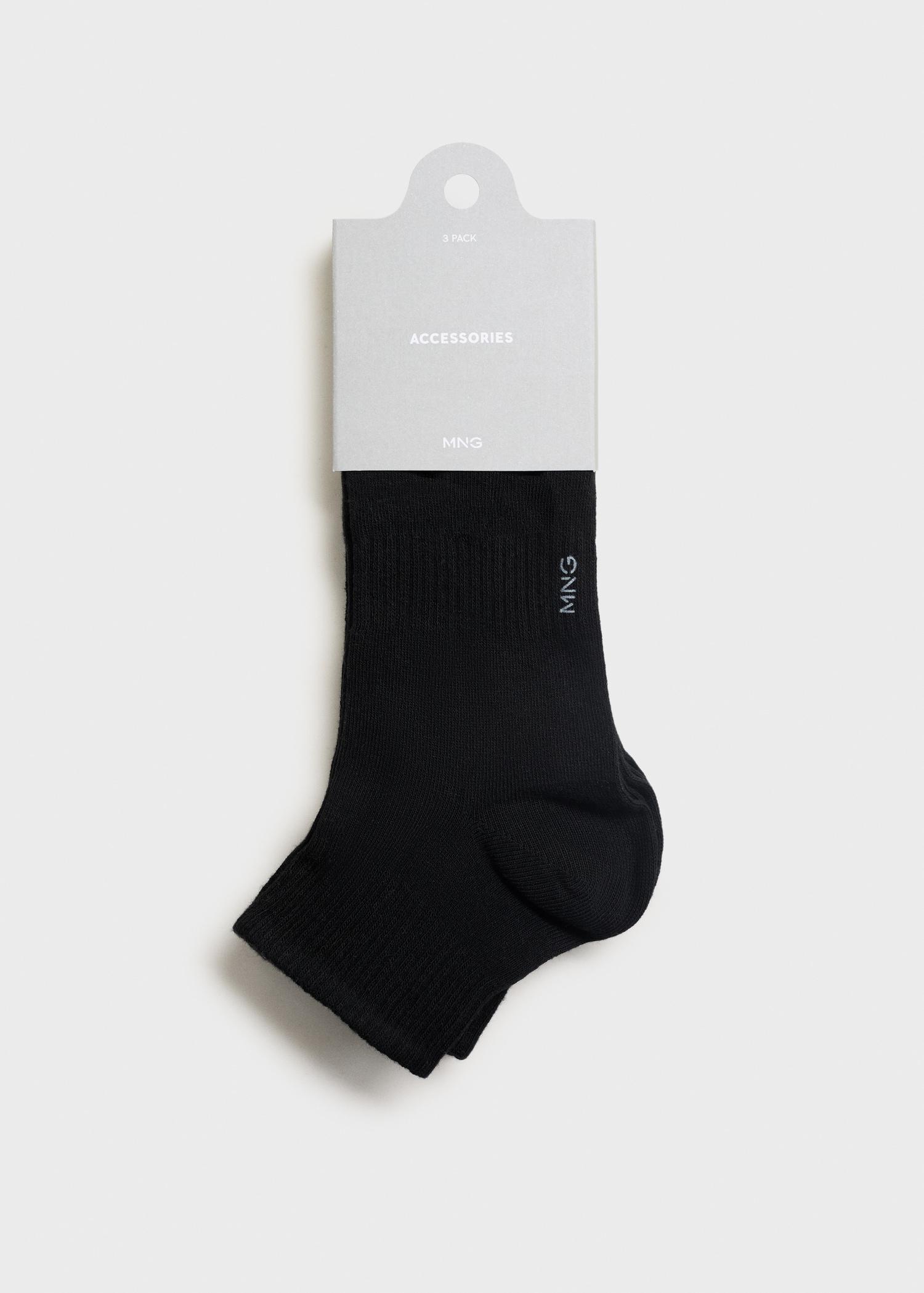 Pack of 3 cotton socks - Men | MANGO USA Product Image