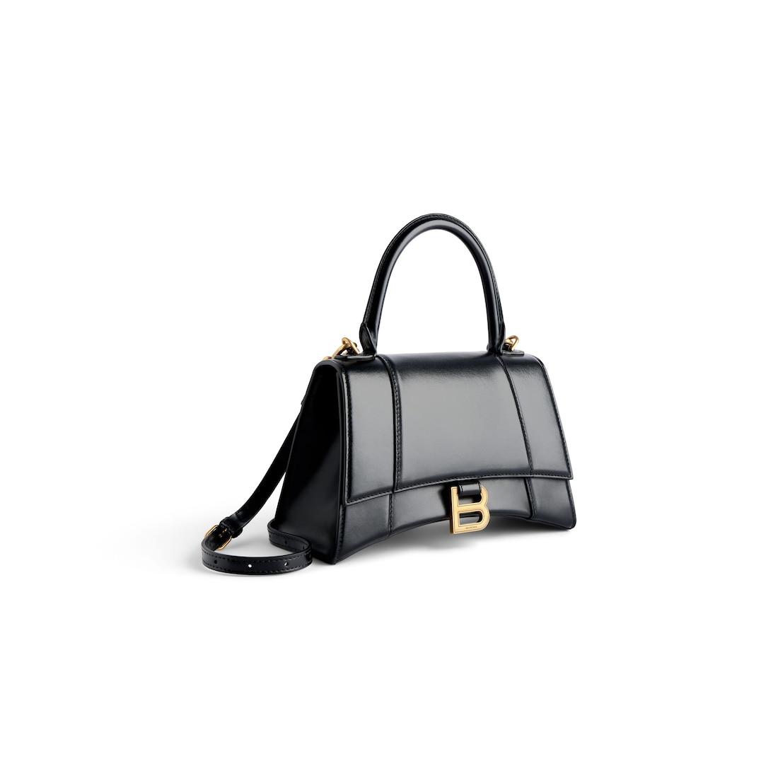 Women's Hourglass Handbag Small in Black Product Image