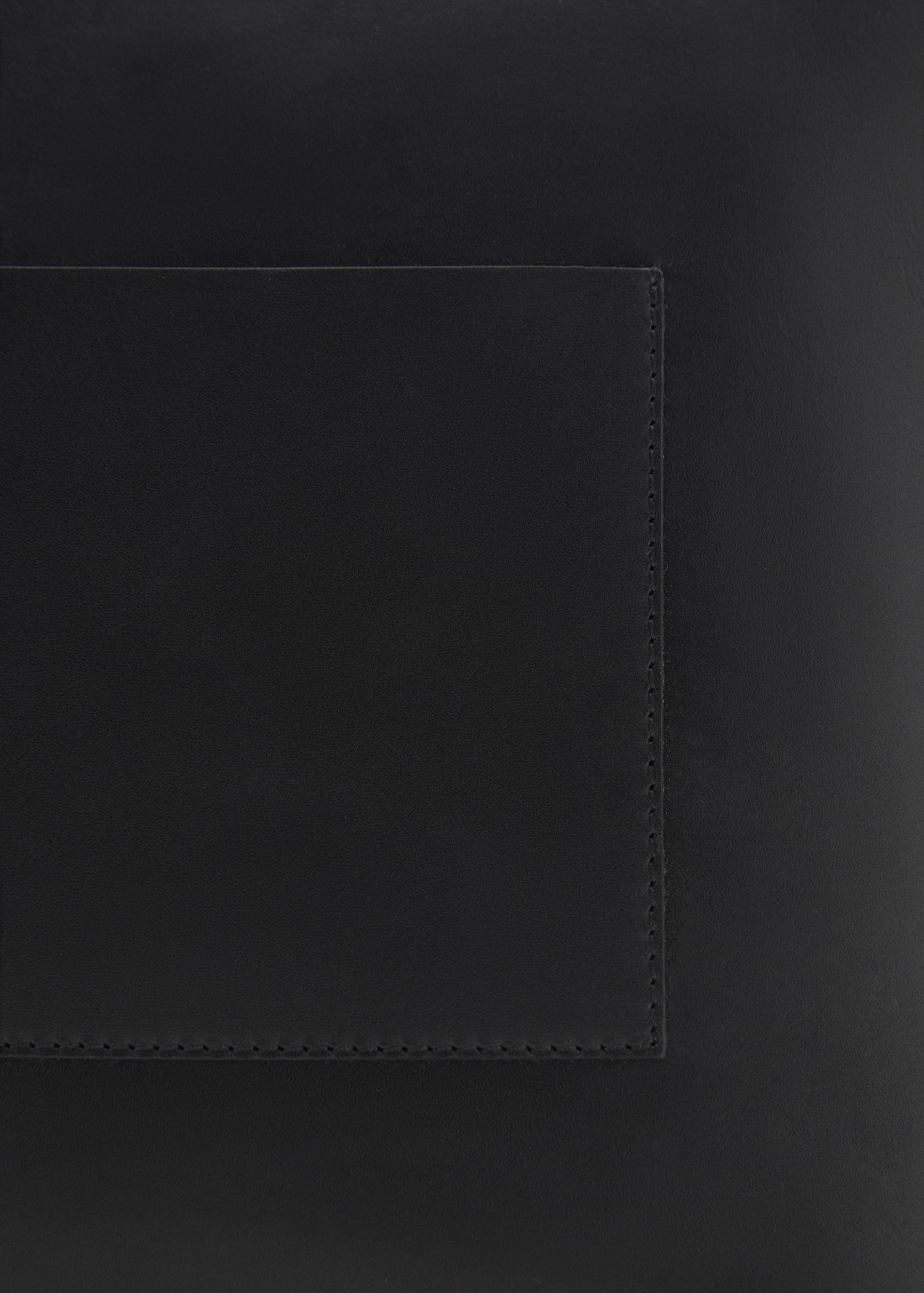 Leather shopper bag - Women | MANGO USA Product Image