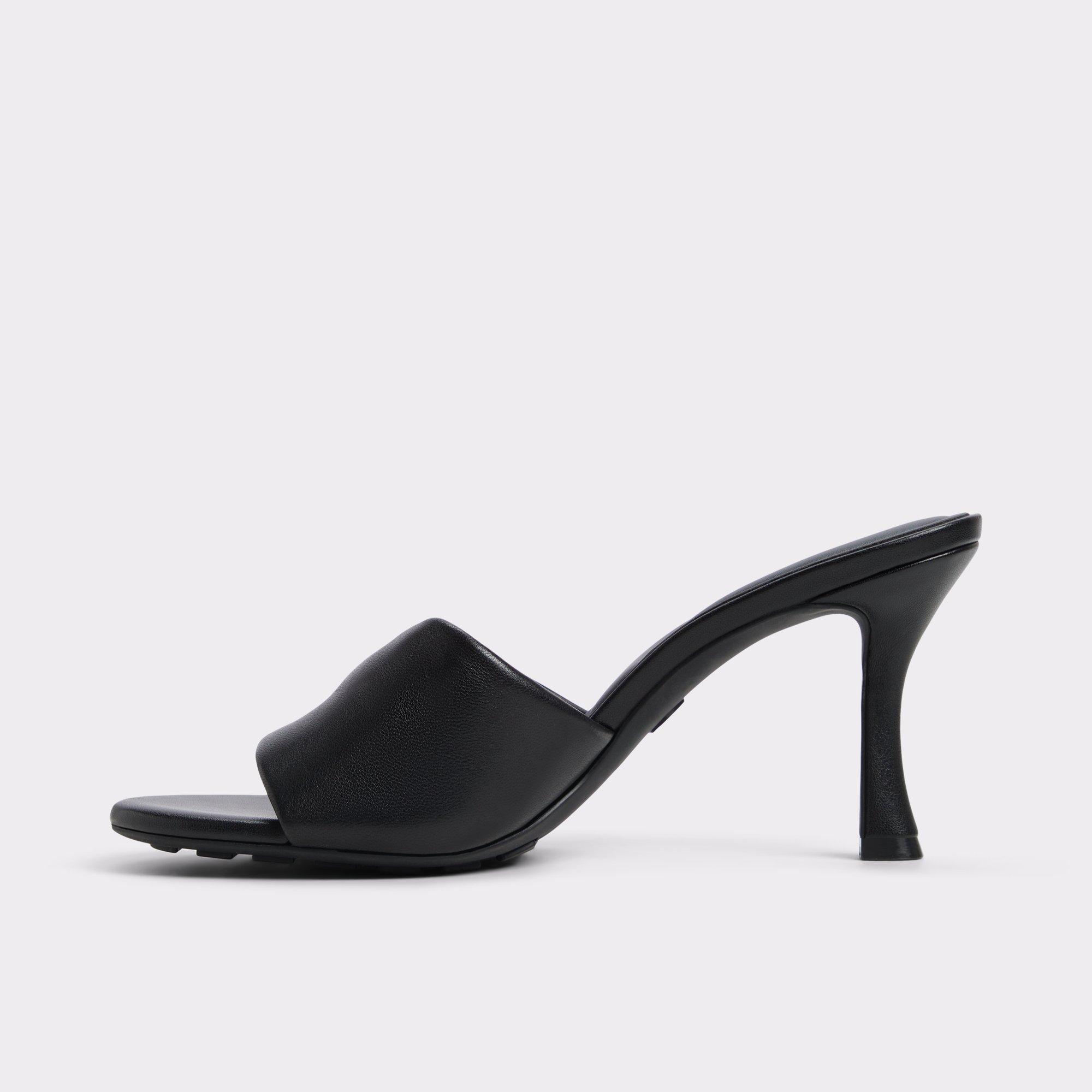 ALDO Lyhanna - Women's Heeled Mules Sandals - Black, Size 6.5 Product Image