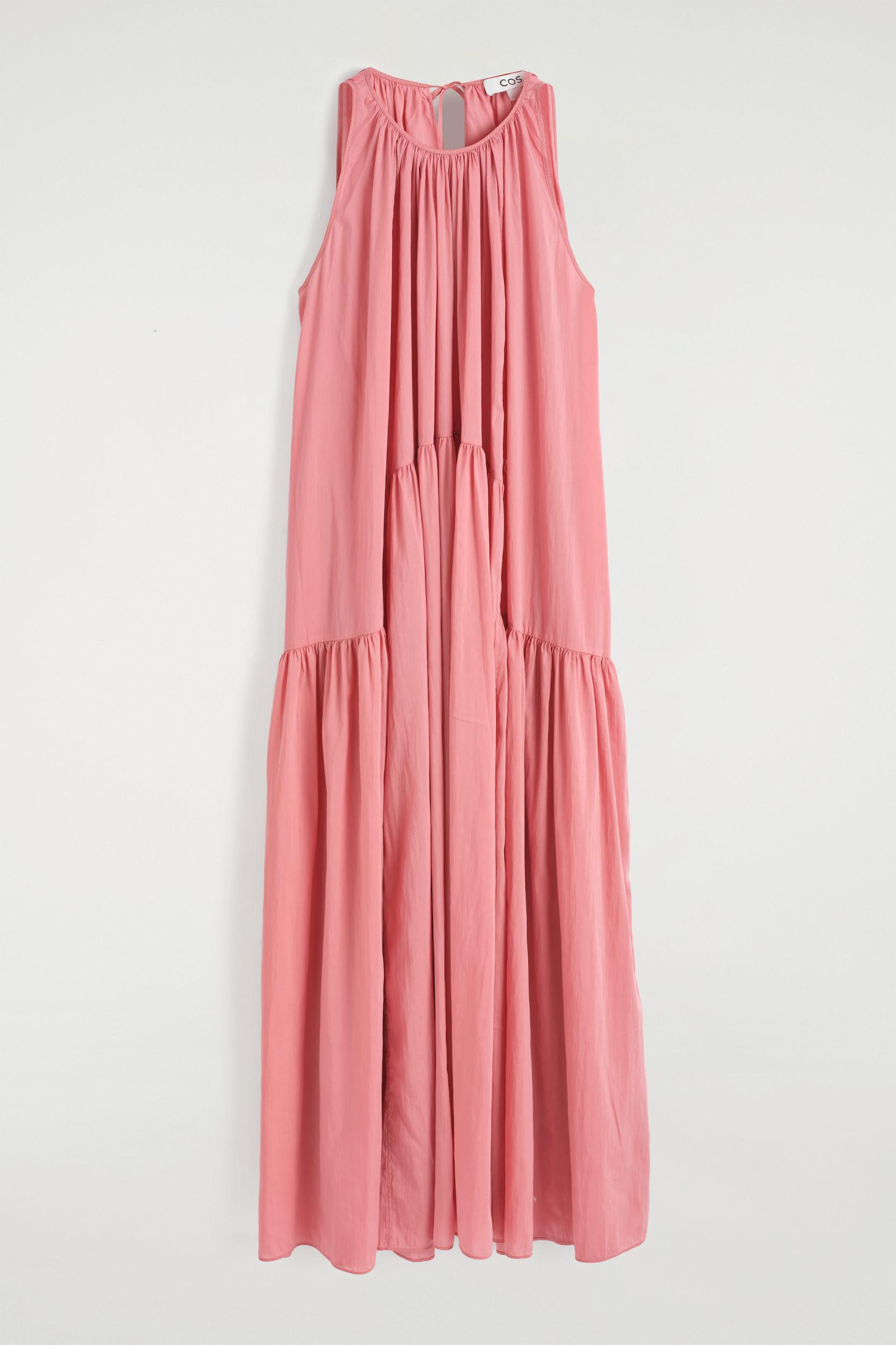 GATHERED HALTERNECK MAXI DRESS Product Image
