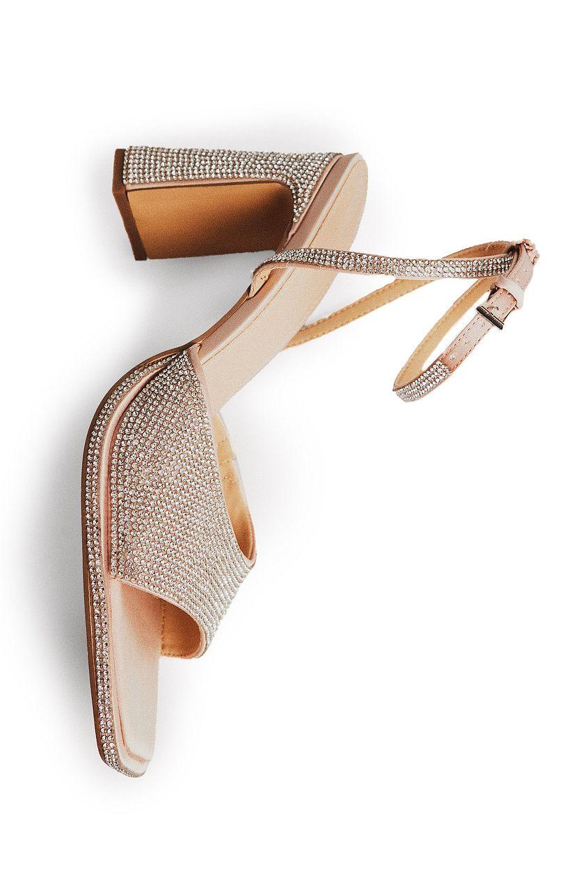 Glittery Ankle Strap Heels Product Image