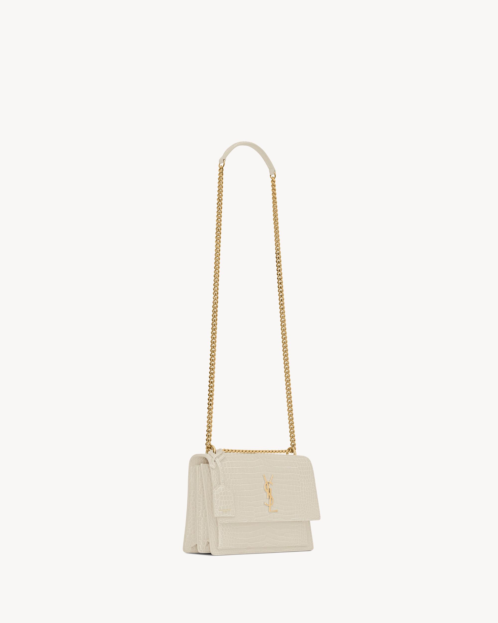 SUNSET MEDIUM IN CROCODILE-EMBOSSED LEATHER Product Image