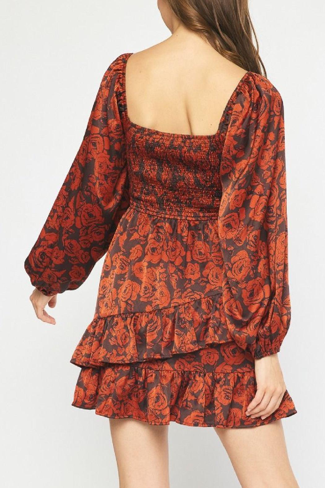 Diagonal Ruffle Dress Product Image