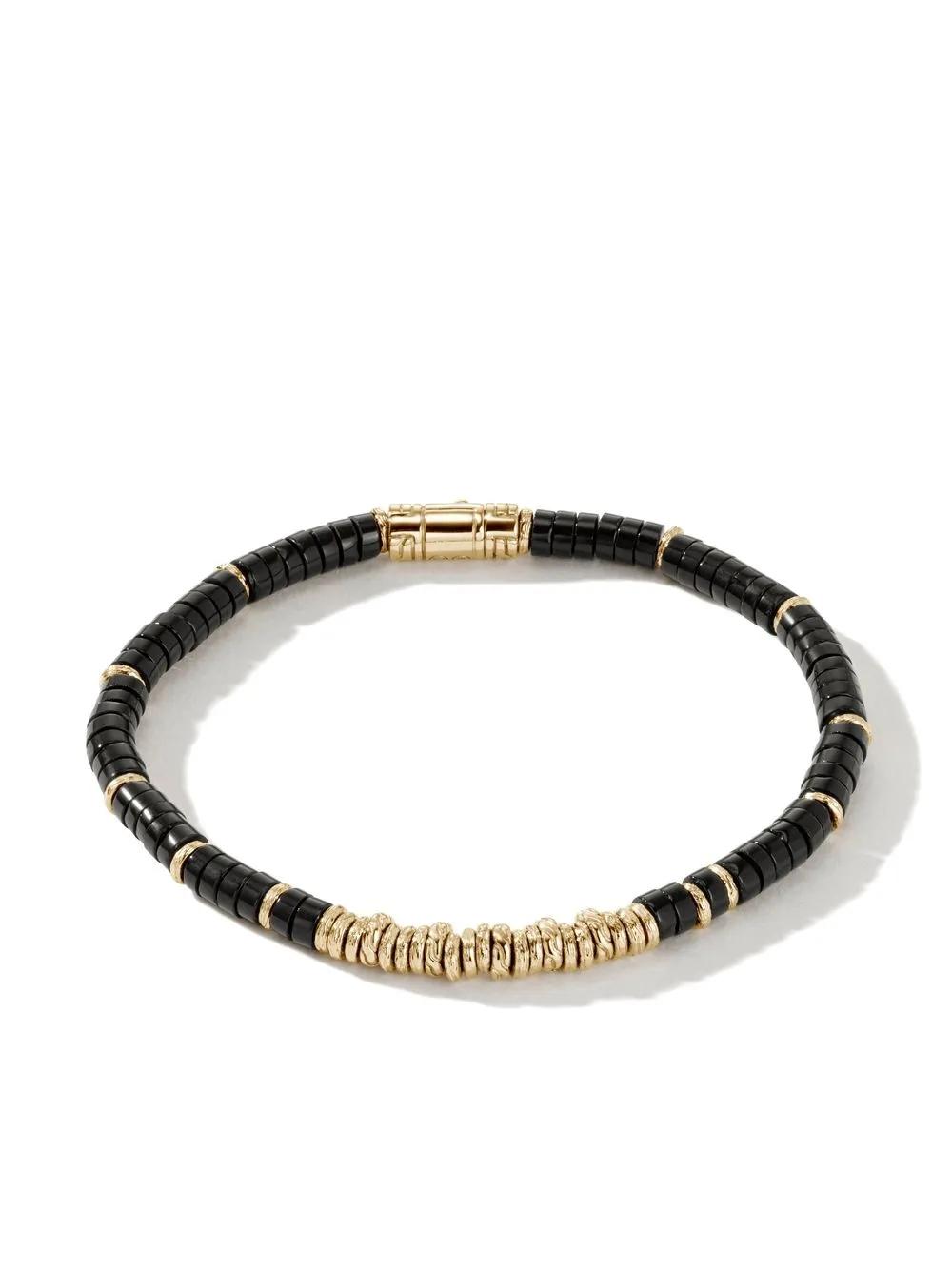14kt yellow gold onyx beaded bracelet Product Image