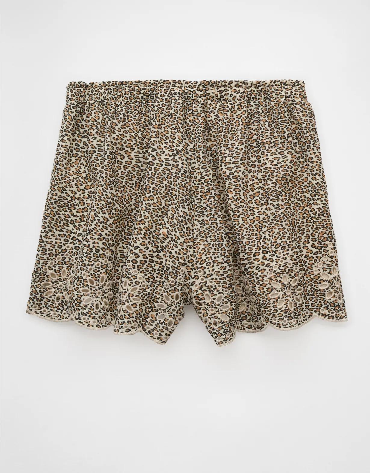 AE High-Waisted Leopard Short Product Image