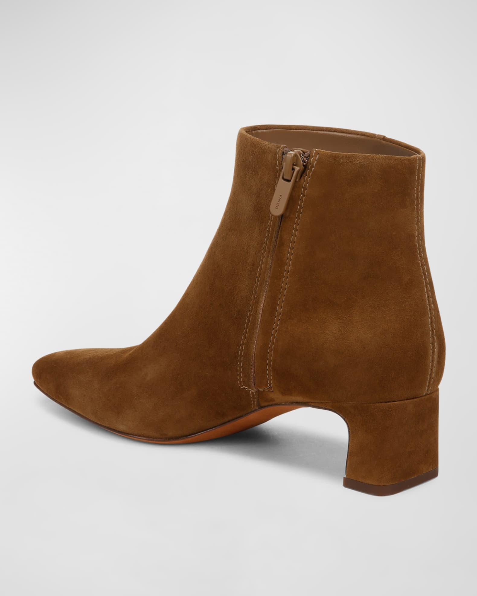 Silvana Suede Zip Booties Product Image