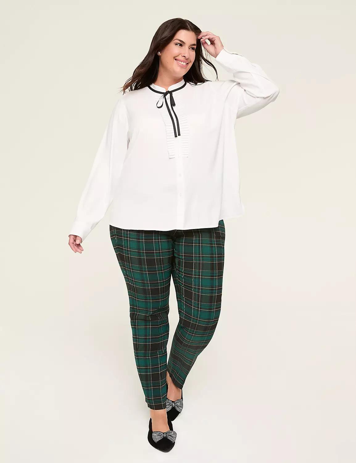 Relaxed Ribbon-Tie Blouse Product Image