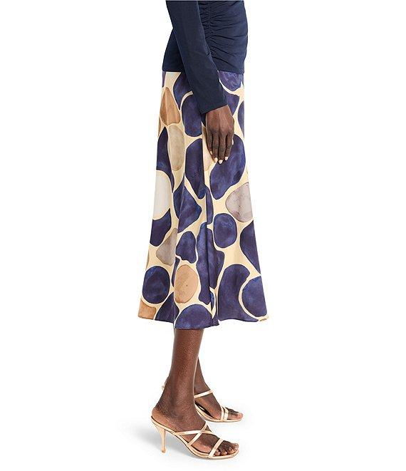 NIC + ZOE Playful Pebble A-Line Midi Slip Skirt Product Image