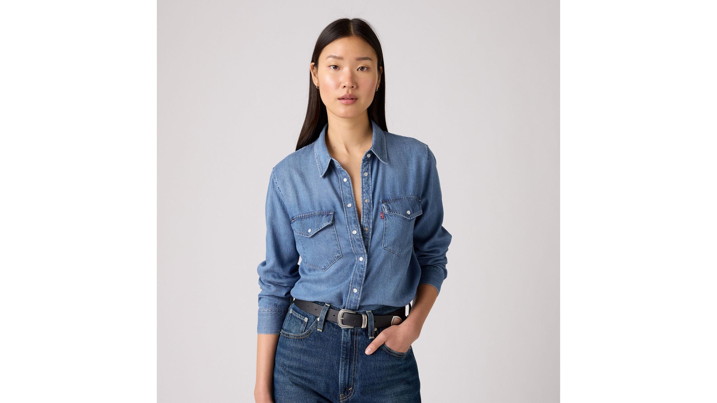 Iconic Western Denim Shirt Product Image