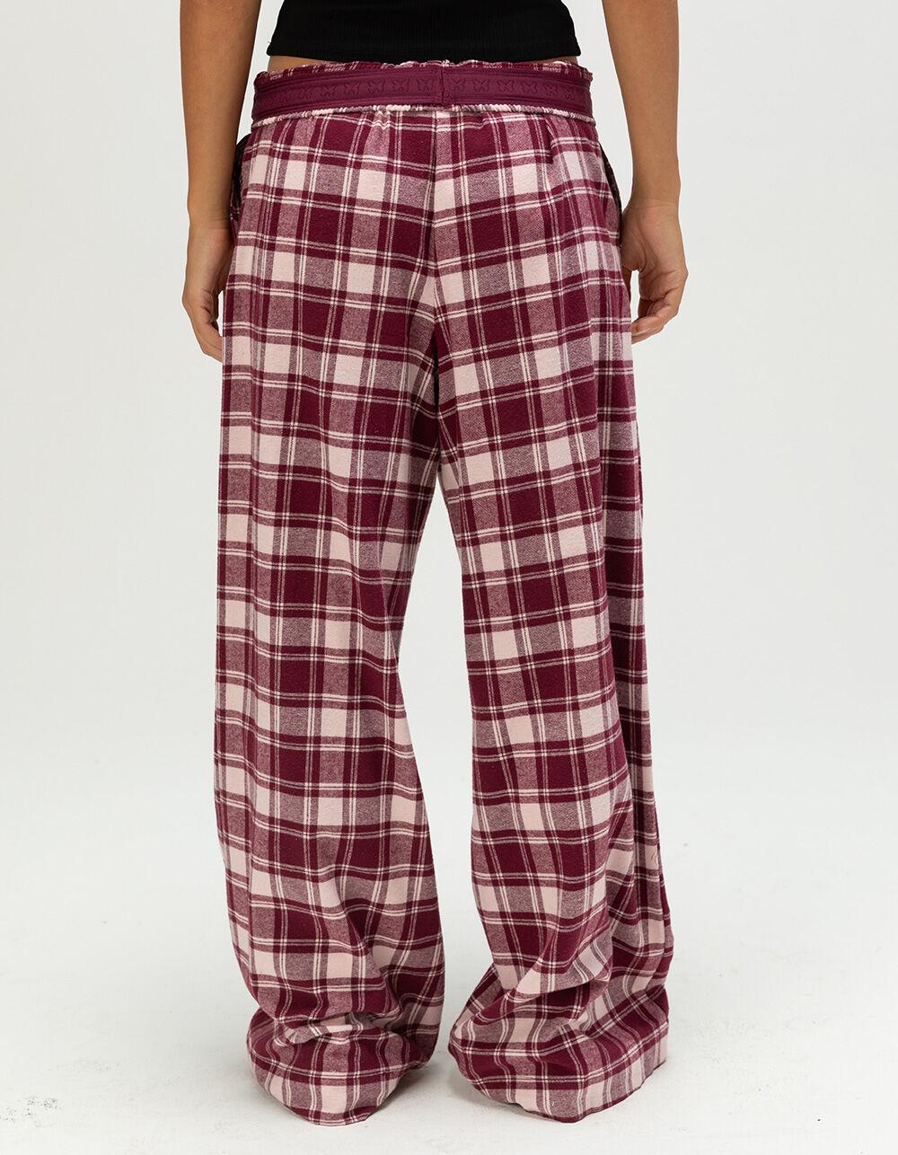 FULL TILT Womens Pajama Pants - BURGUNDY COMBO Product Image