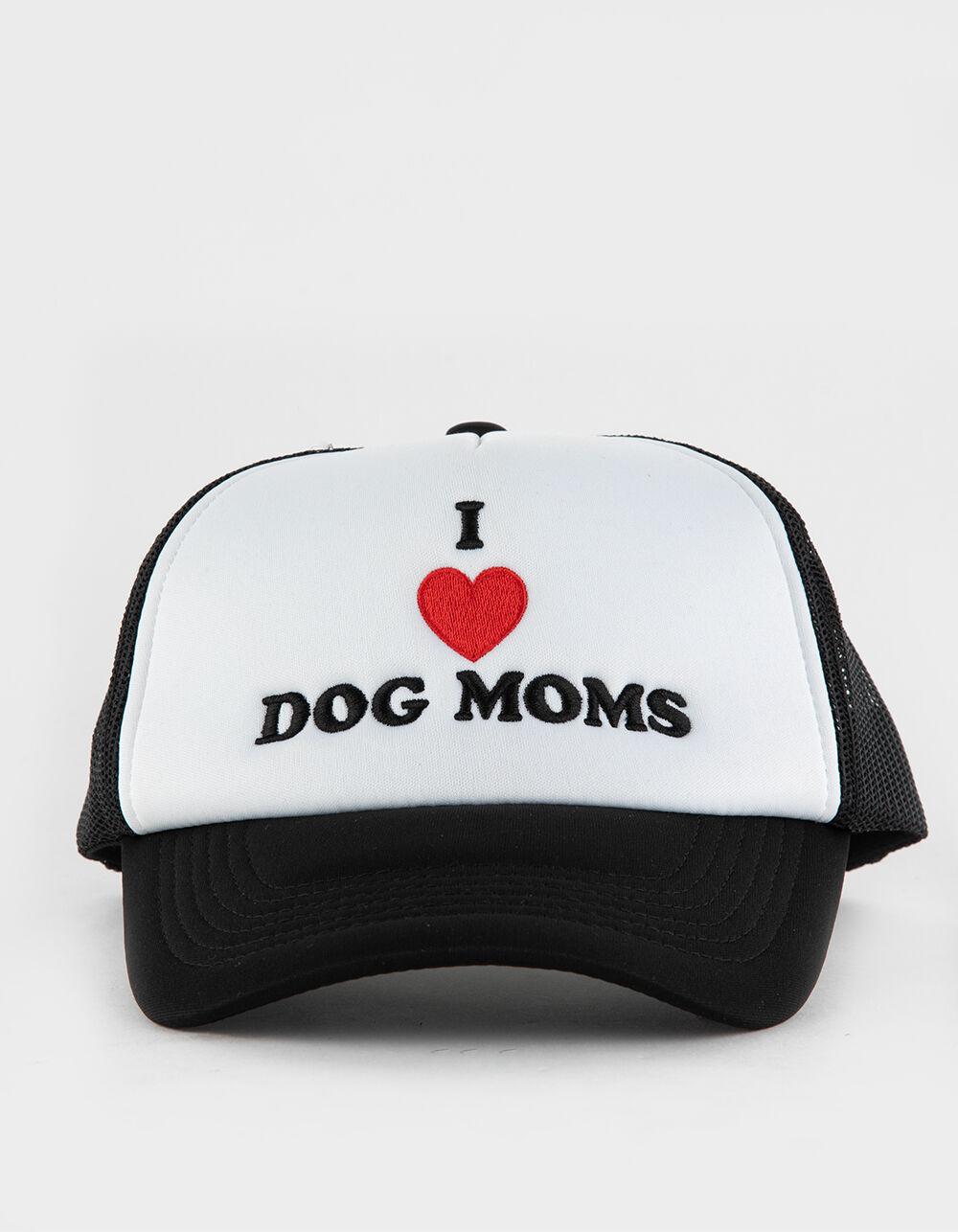 SHADY ACRES I Heart Dog Moms Trucker Hat - BLK/WHT Product Image