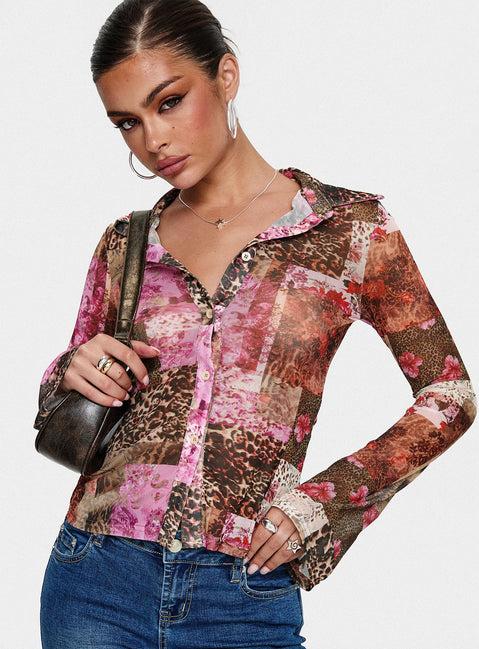 Maribou Long Sleeve Top Multi Product Image