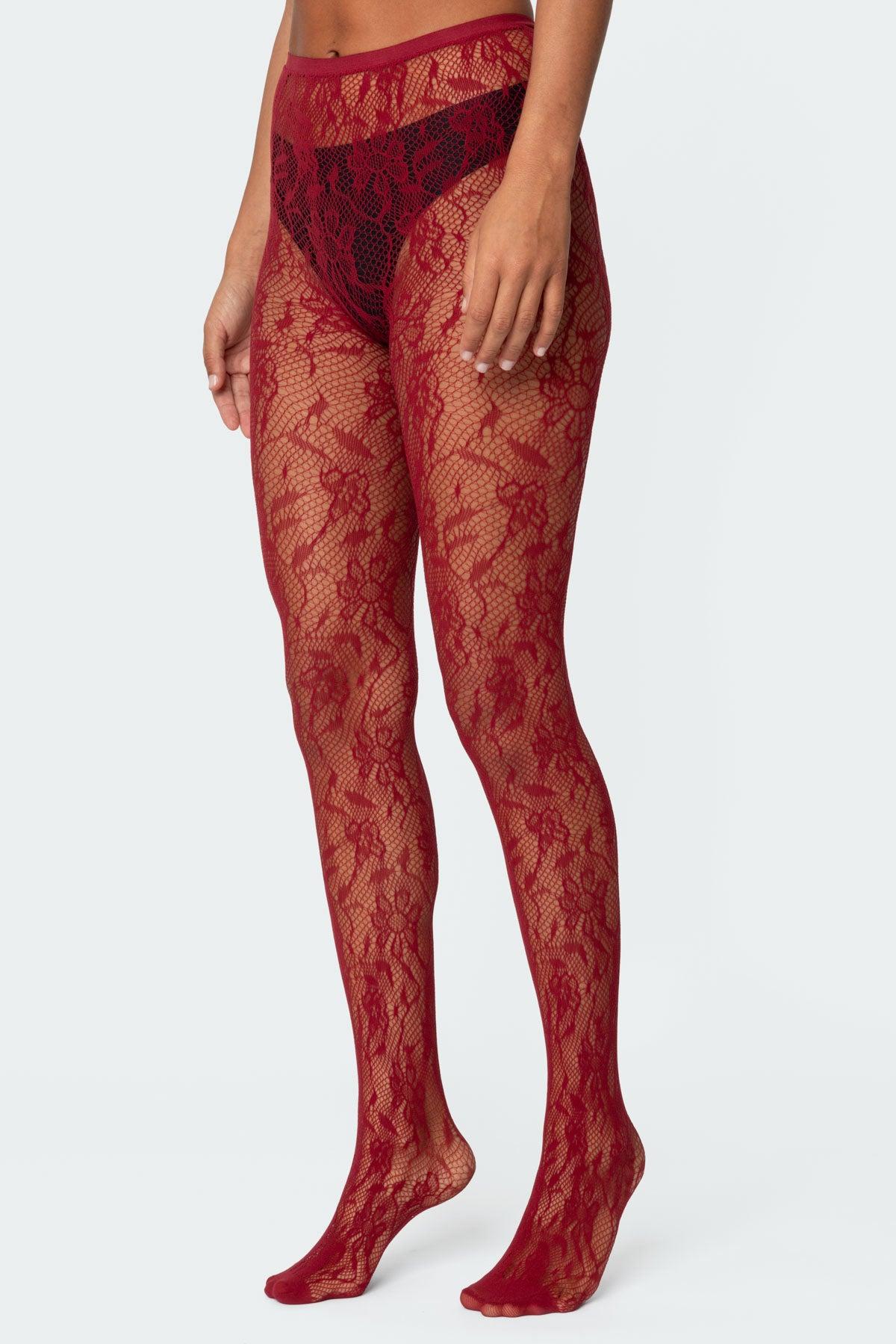 Lacey Fishnet Tights Product Image