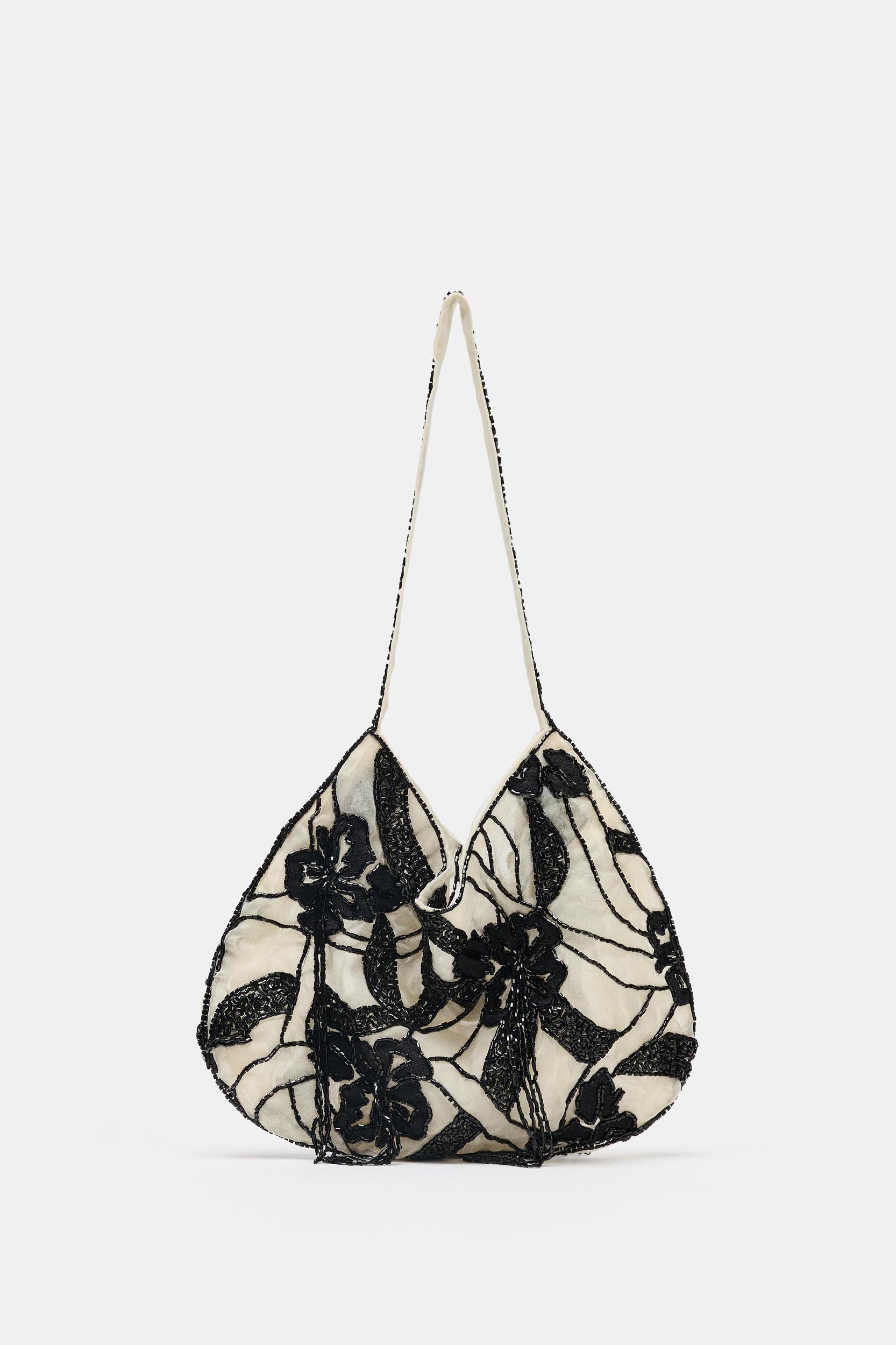 BEADED MESH BAG Product Image